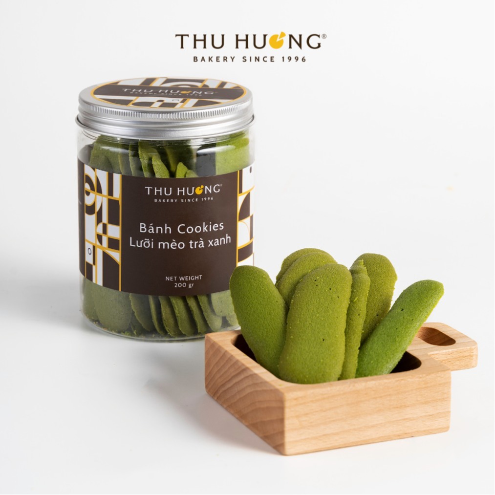 Cookies Lưỡi M&egrave;o Tr&agrave; Xanh